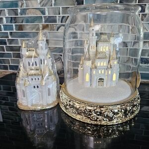 Bath and Body Disney Princess Castle Candle Cloche & Wallflower NEW